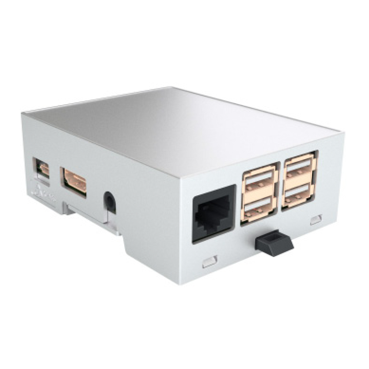 4mxts_compact Hutschienengehäuse / DIN Rail KIT 4M XTS COMPACT für Raspberry Pi 3