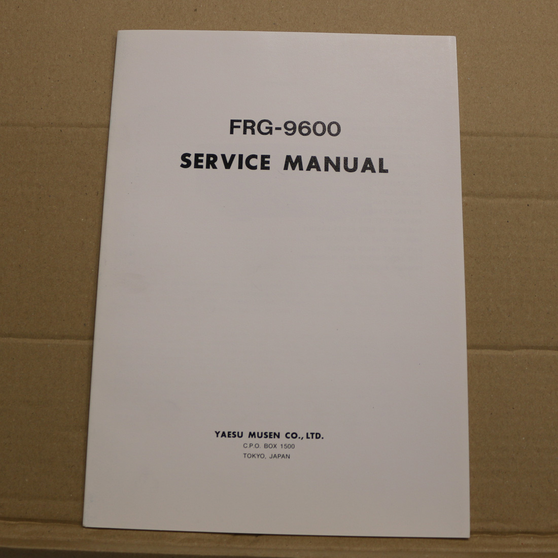Yaesu FRG-9600 Service Manual