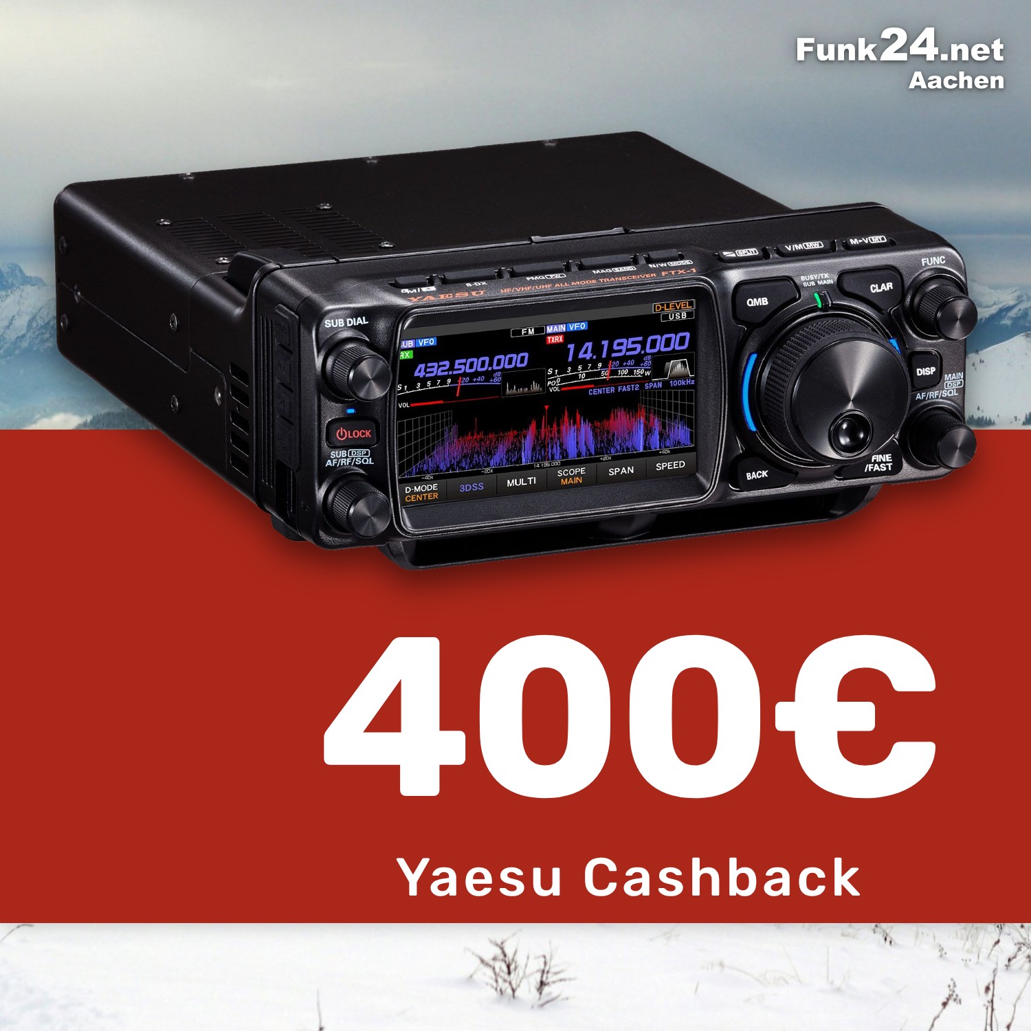 Yaesu FTX-1 Optima KW/50/144/430 MHz All Mode 