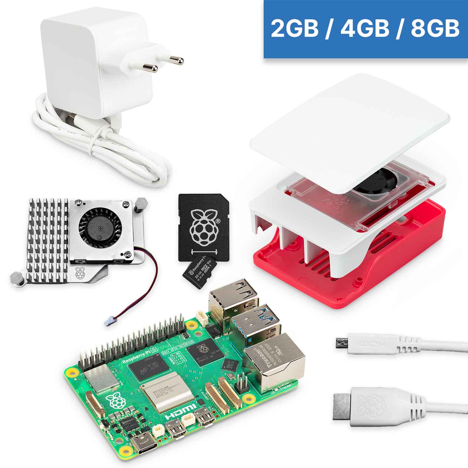 Raspberry Pi 5 Bundle weiß