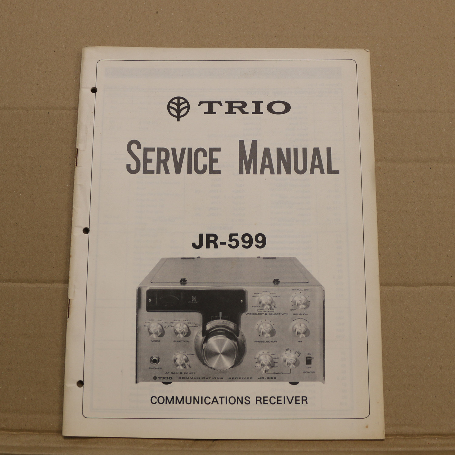 TRIO JR-599 Service Manual