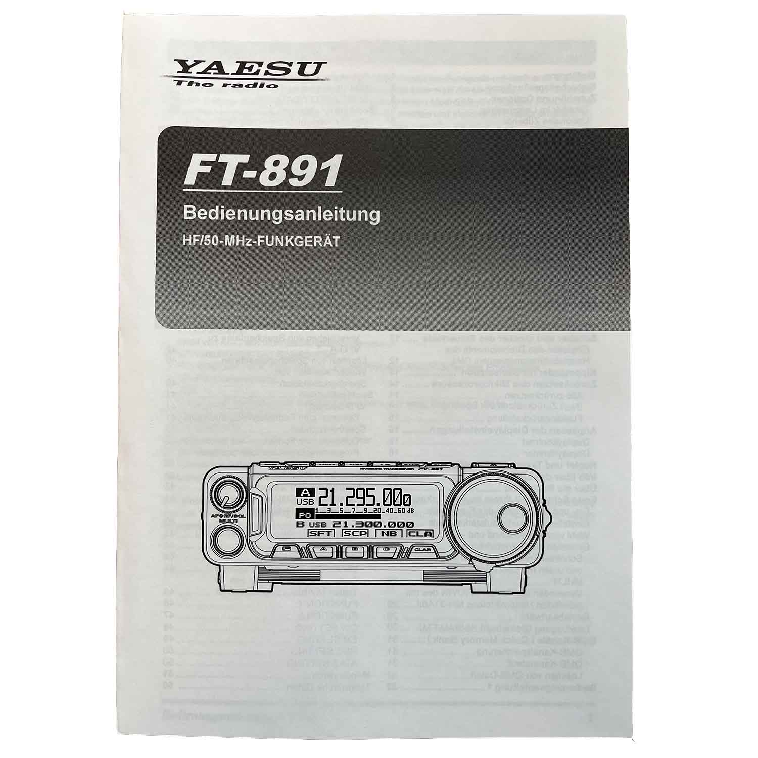 FT-891 Bedienungsanleitung
