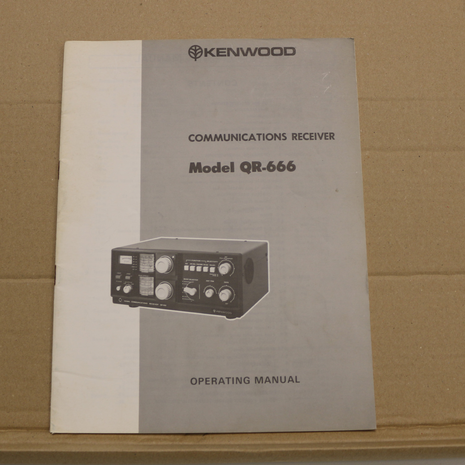 Kenwood QR-666 Operating Manual