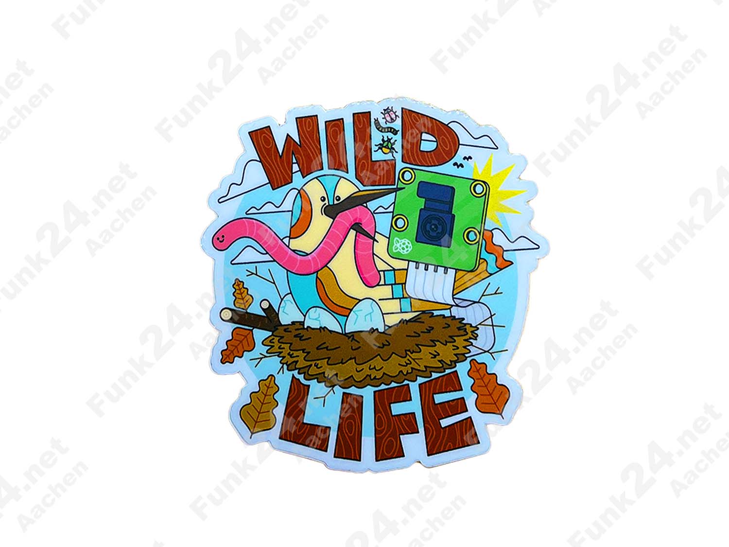 Raspberry Pi Aufkleber / Sticker "Wild Life"