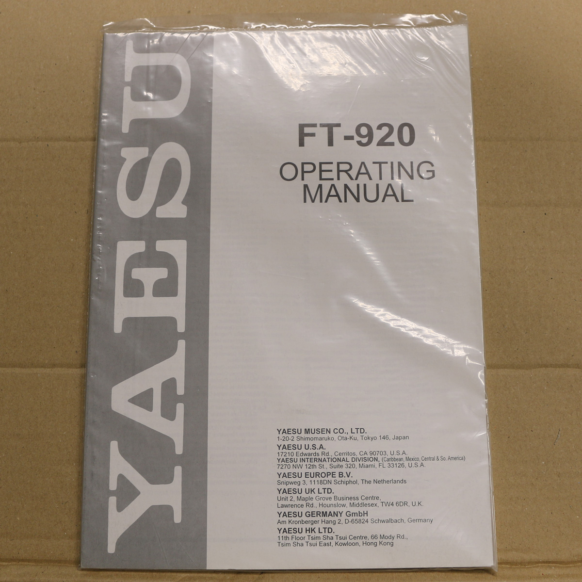 Yaesu FT-920 Operating Manual