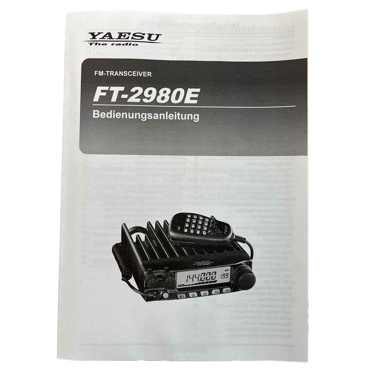 FT-2980E Bedienungsanleitung