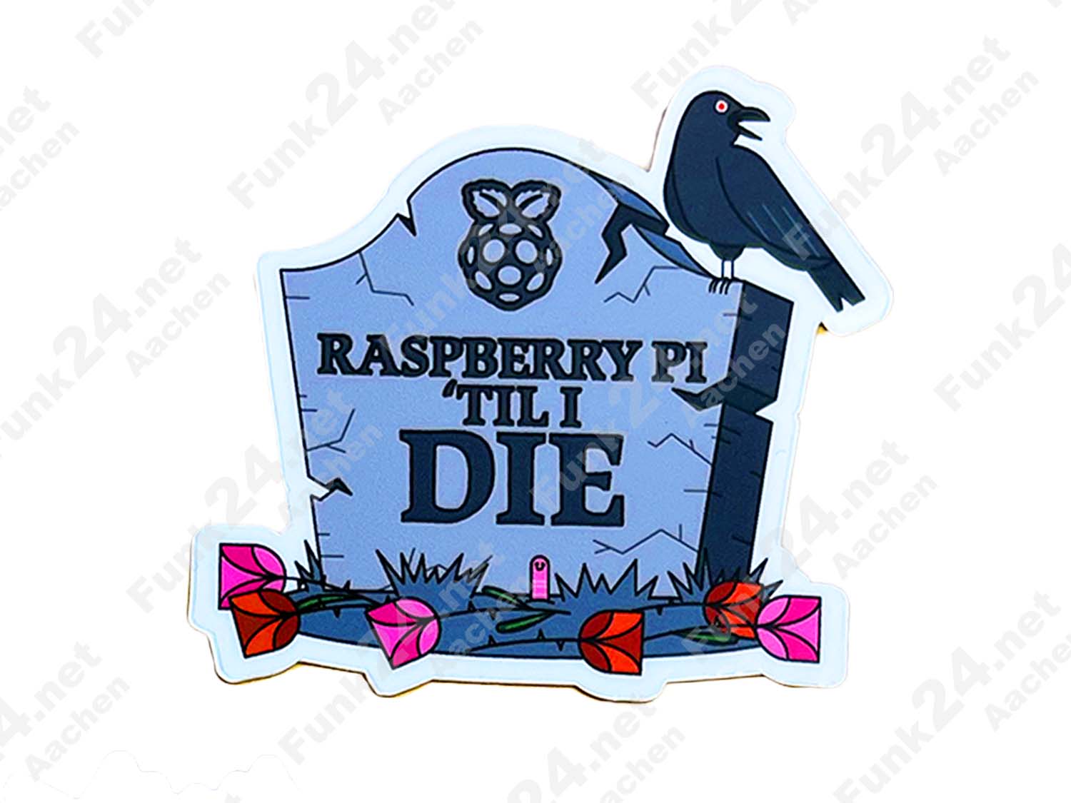 Raspberry Pi Aufkleber / Sticker "Pi till I die"