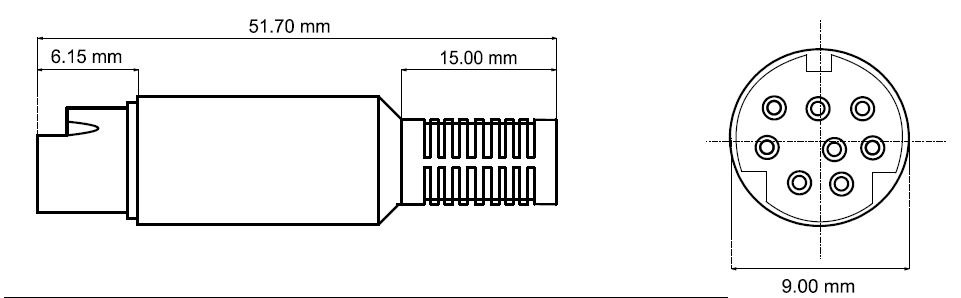 mini_din_8_acc_yaesu_stecker_2 ACC Mini Din 8 Zubehör-Stecker für Amateurfunkgeräte