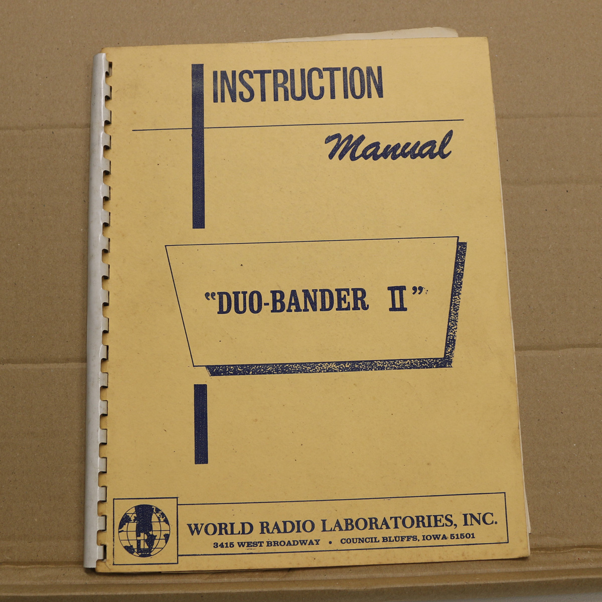 WRL DUO BANDER II Manual 