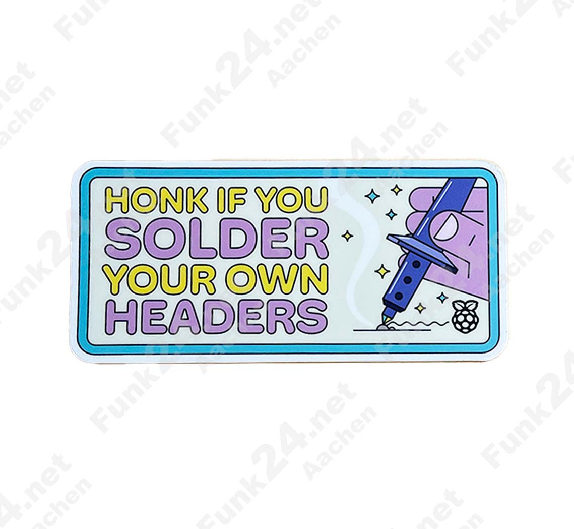 Raspberry Pi Aufkleber / Sticker "Honk- own Headers" Raspberry Pi Aufkleber / Sticker "Honk- own Headers"