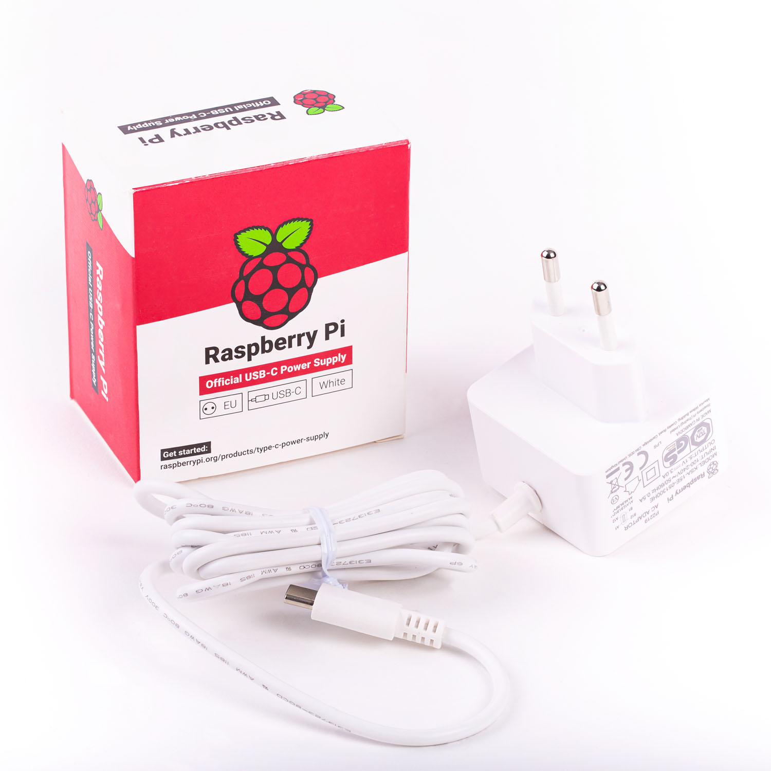 _0002_EU_PSU_WHITE offizielles Raspberry Pi 4 Netzteil weiß