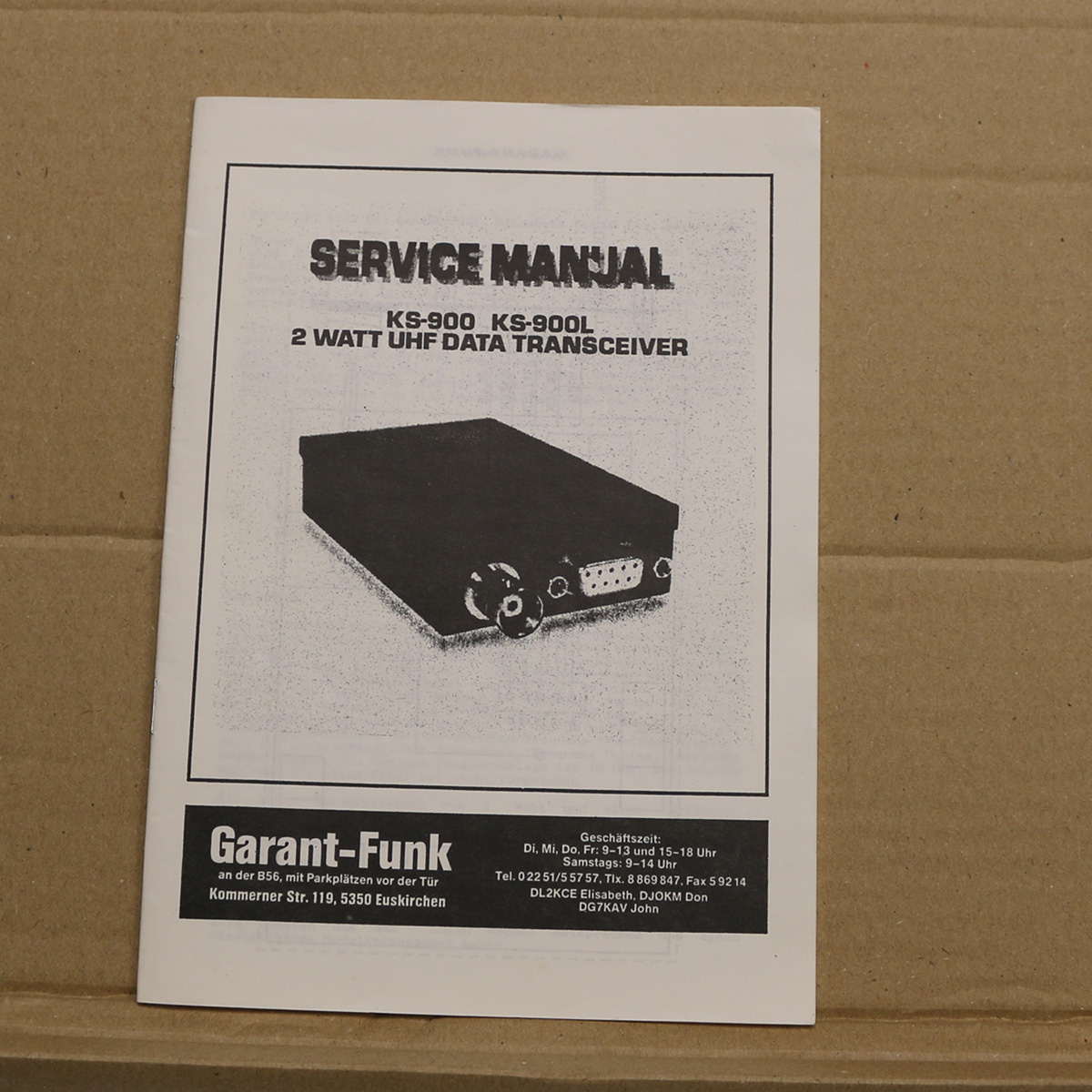 Garant Funk KS-900 KS-900L Service Manual