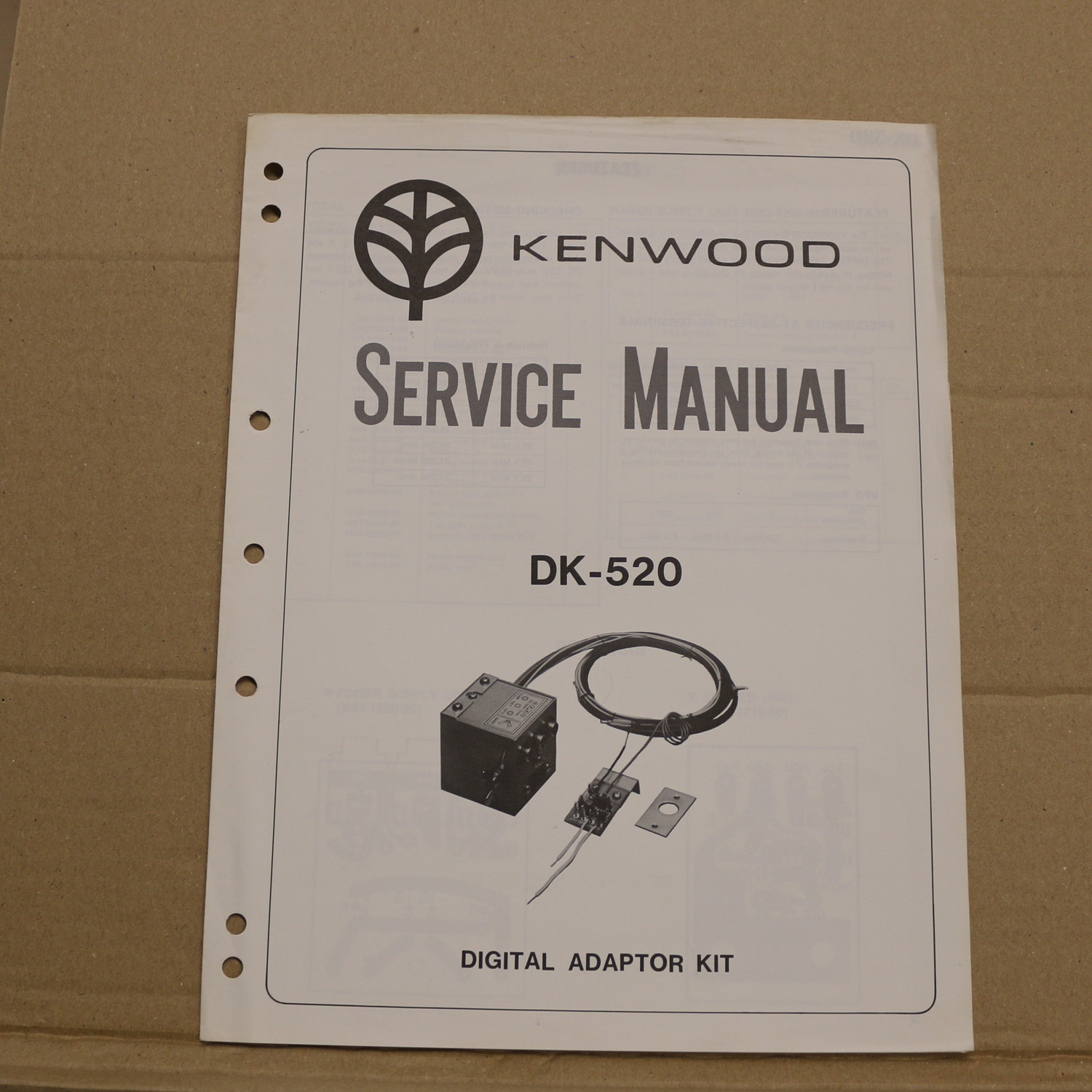 Kenwood DK-520 Service Manual
