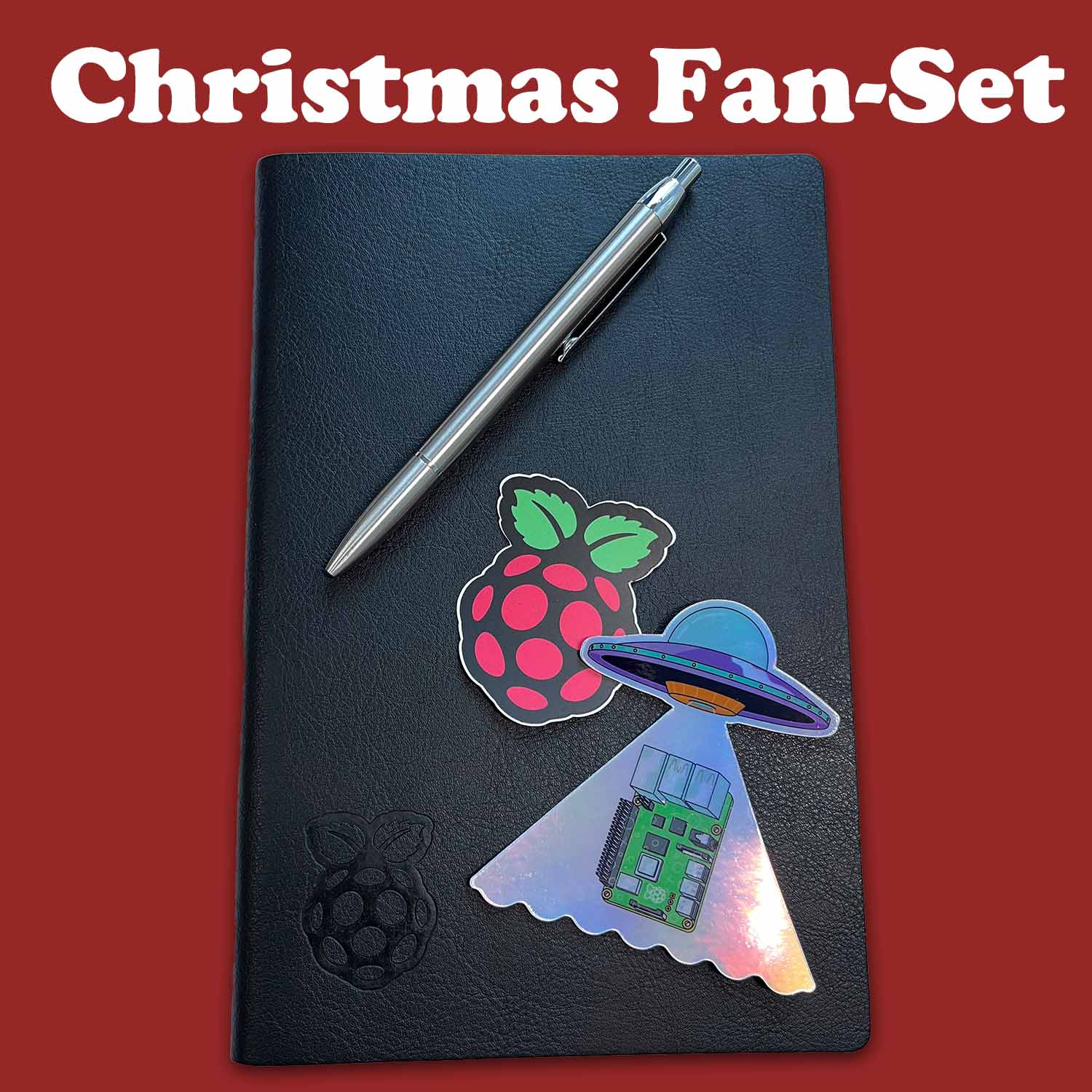 Christmas Fan-Set mit Notizbuch