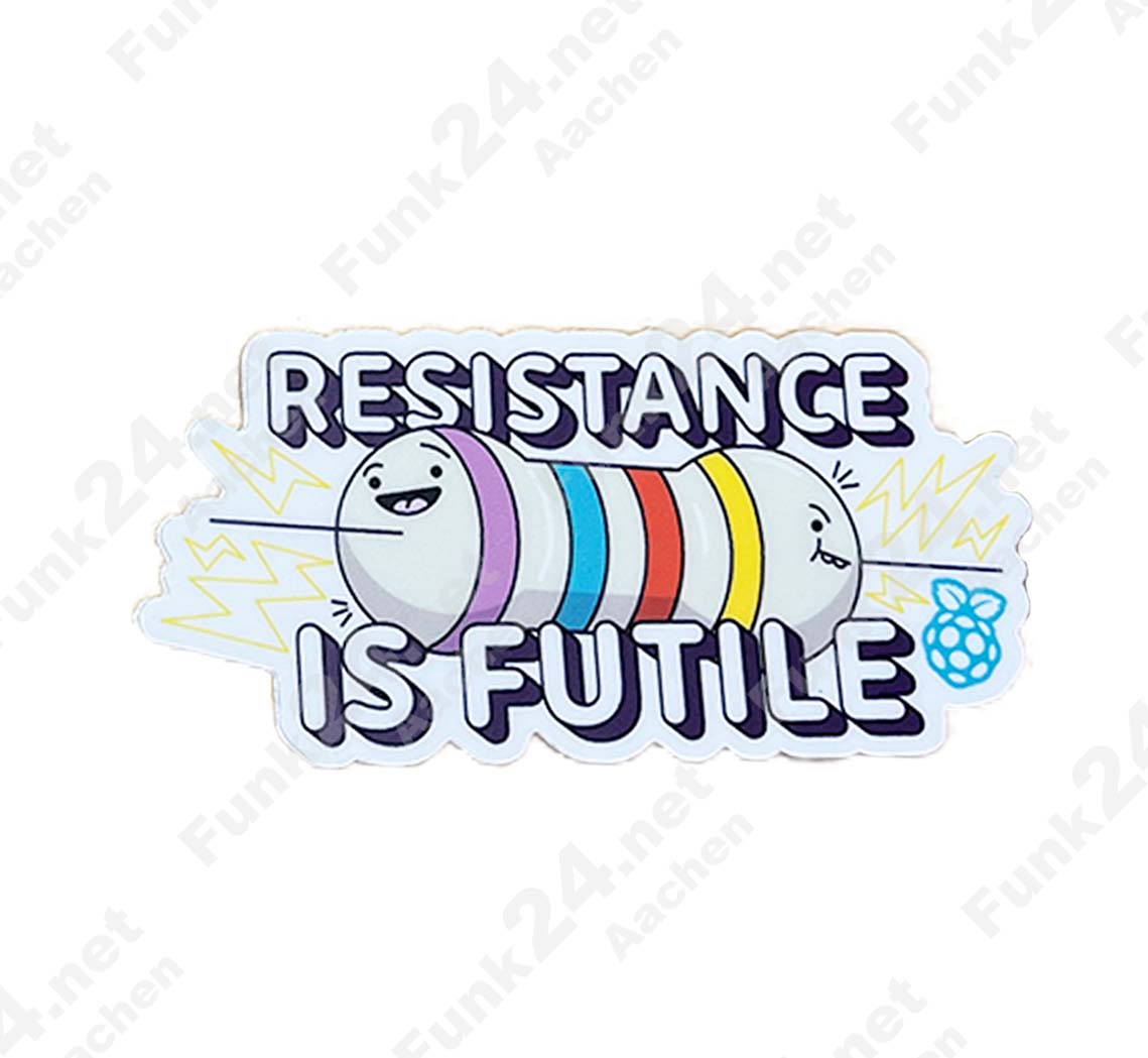 Raspberry Pi Aufkleber / Sticker "Resistance is futile" Raspberry Pi Aufkleber / Sticker "Resistance is futile"