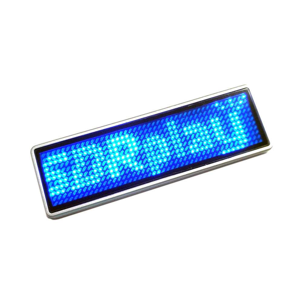 LED Rufzeichenschild, 11x44 Pixel, USB, blau