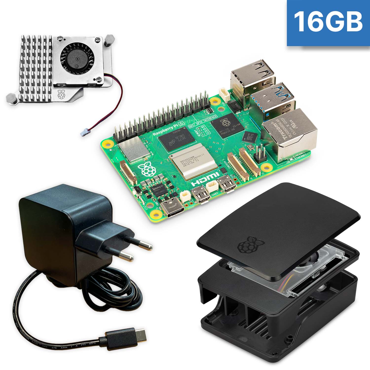 Raspberry Pi 5 "S-Bundle" schwarz