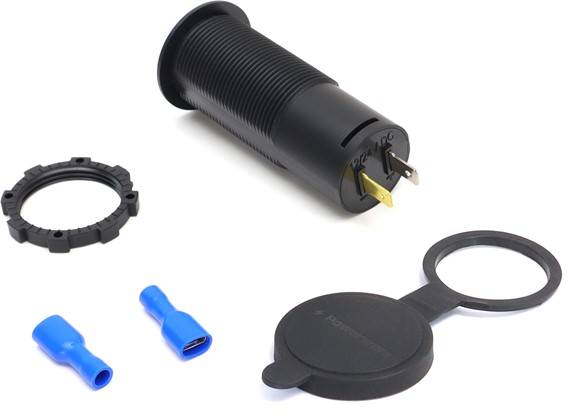 Powerwerx 75W USB-C QC4 & USB-A Panel Mount