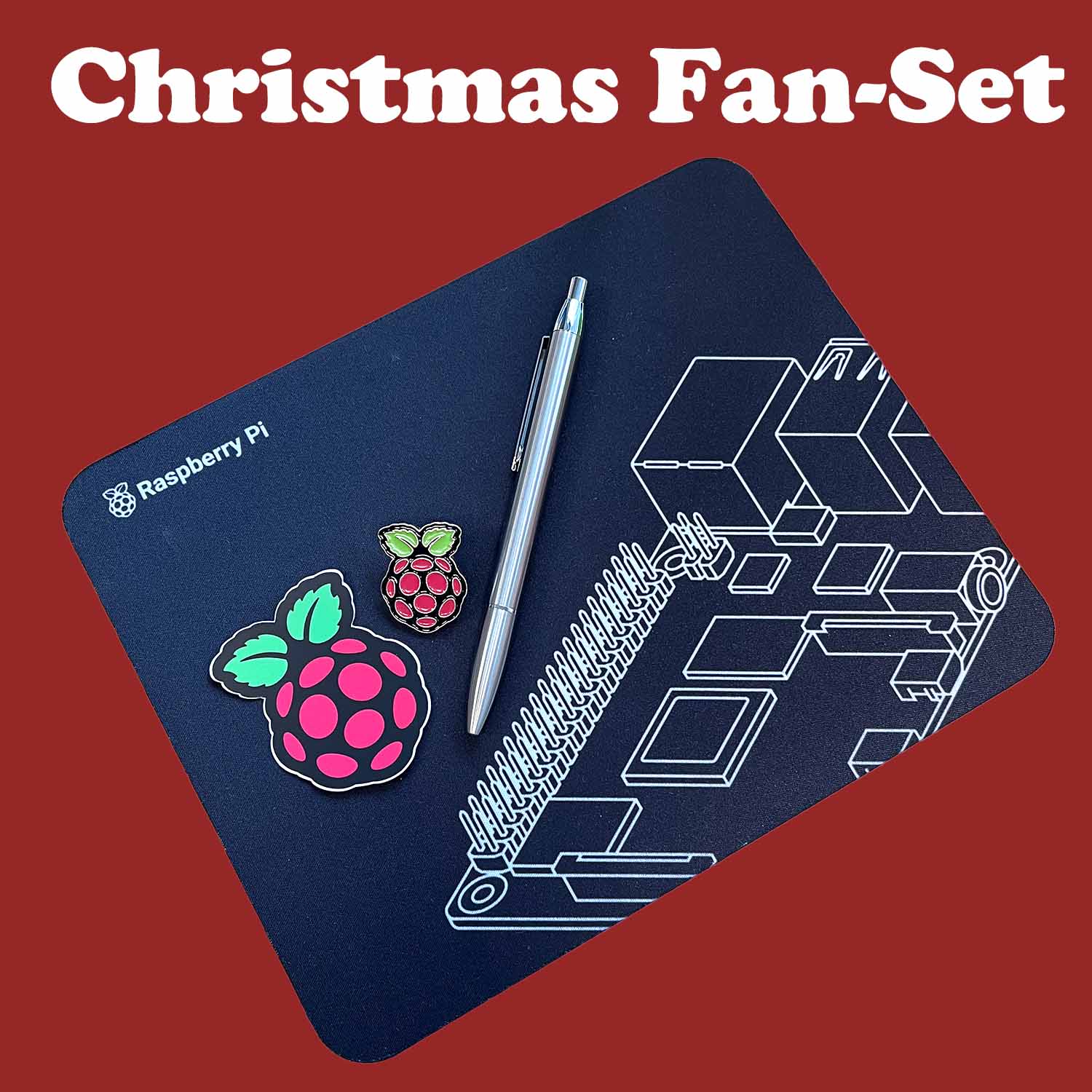 Christmas Fan-Set mit Mousepad