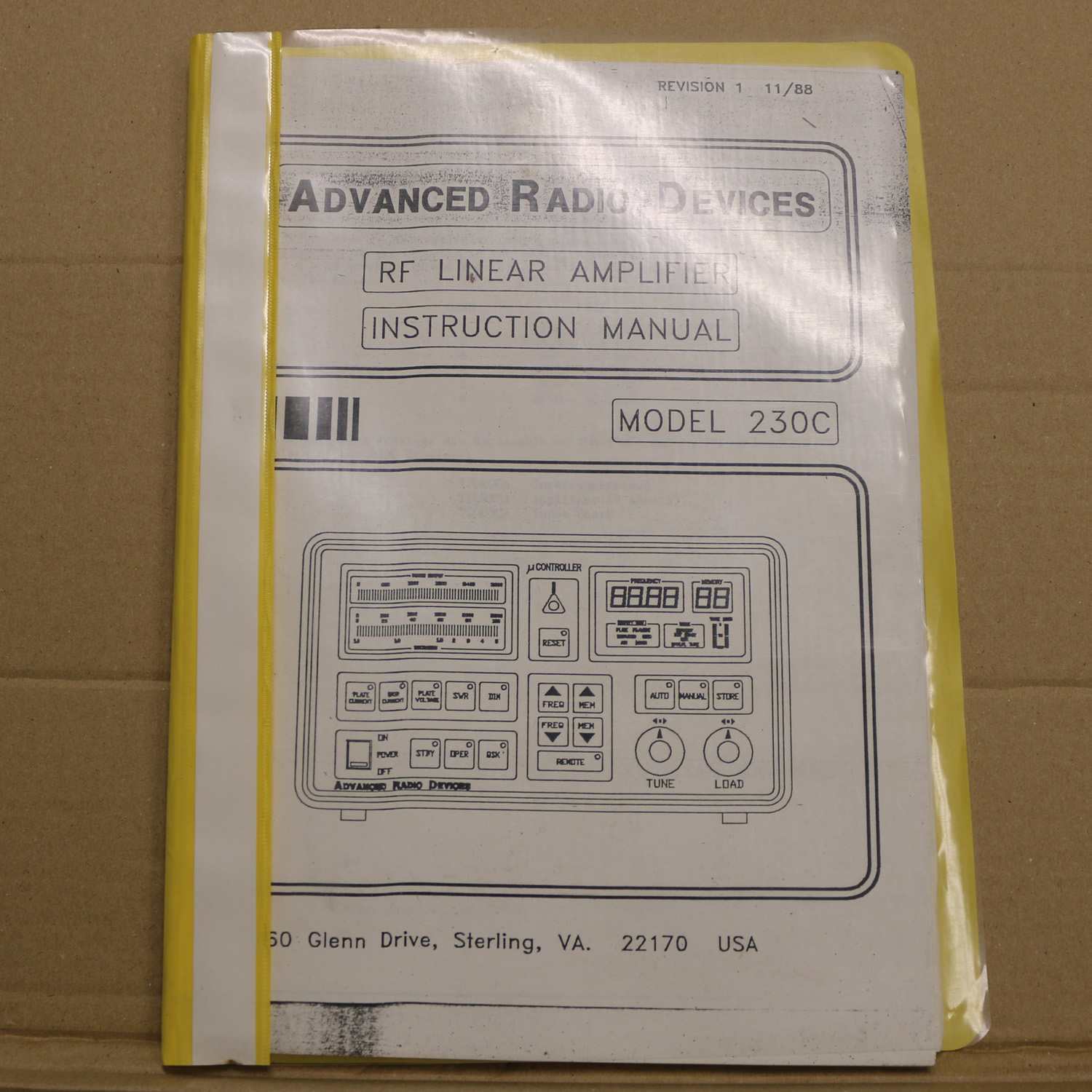 ARD 230C Instruction Manual