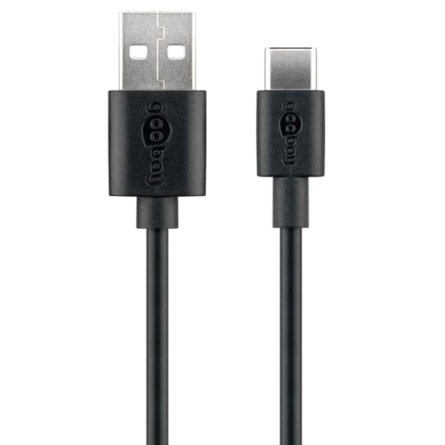 USB-C™ Lade- und Synchronisationskabel 10cm schwarz