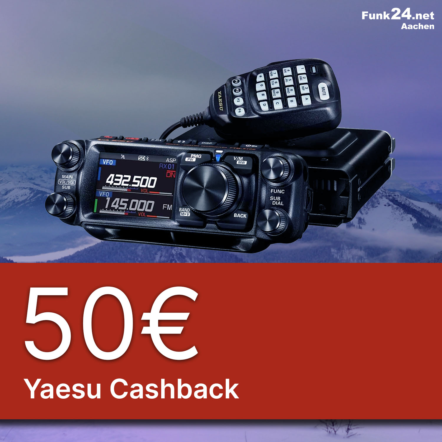 Yaesu FTM-510 ASP VHF/UHF Mobilfunkgerät