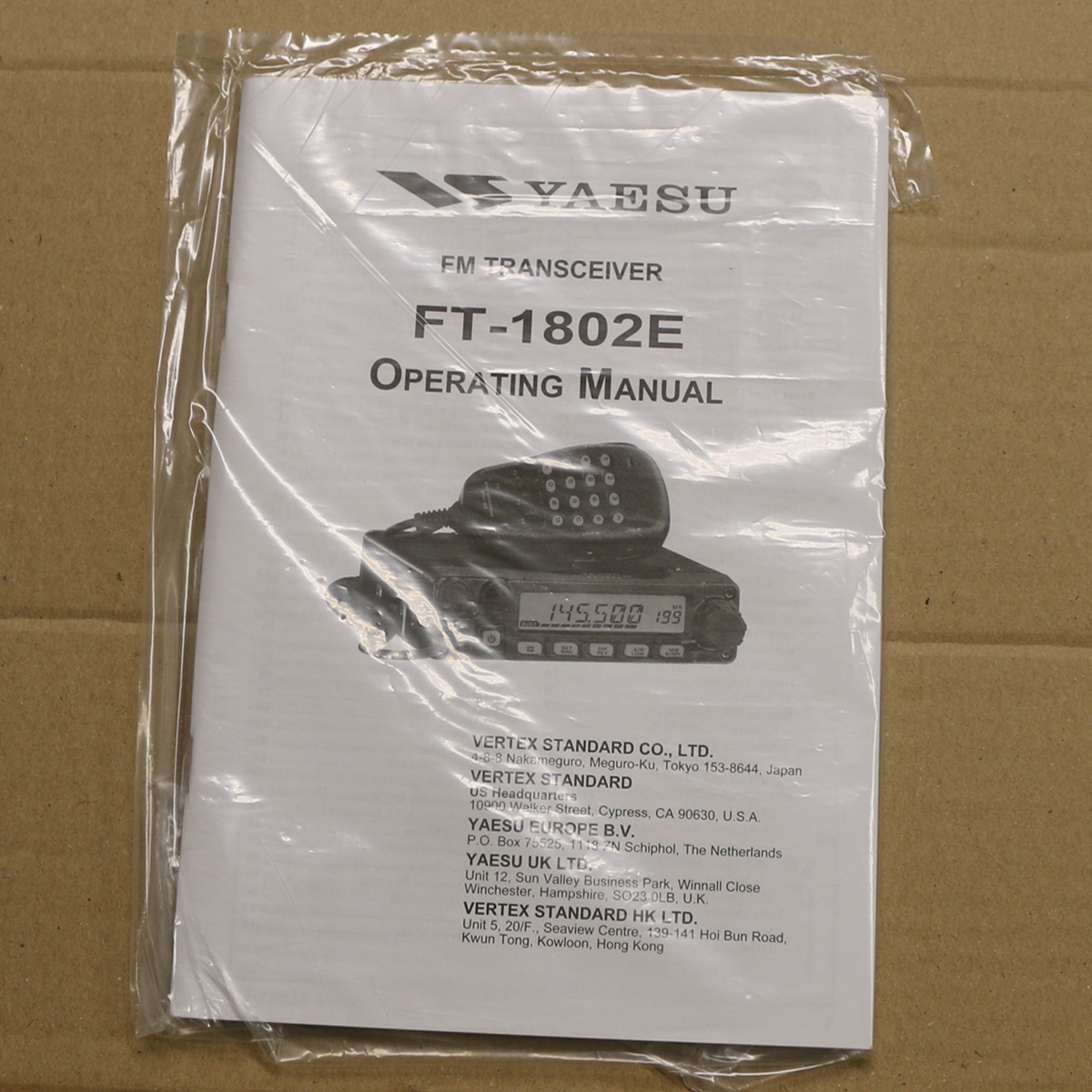 Yaesu FT-1802E Operating Manual