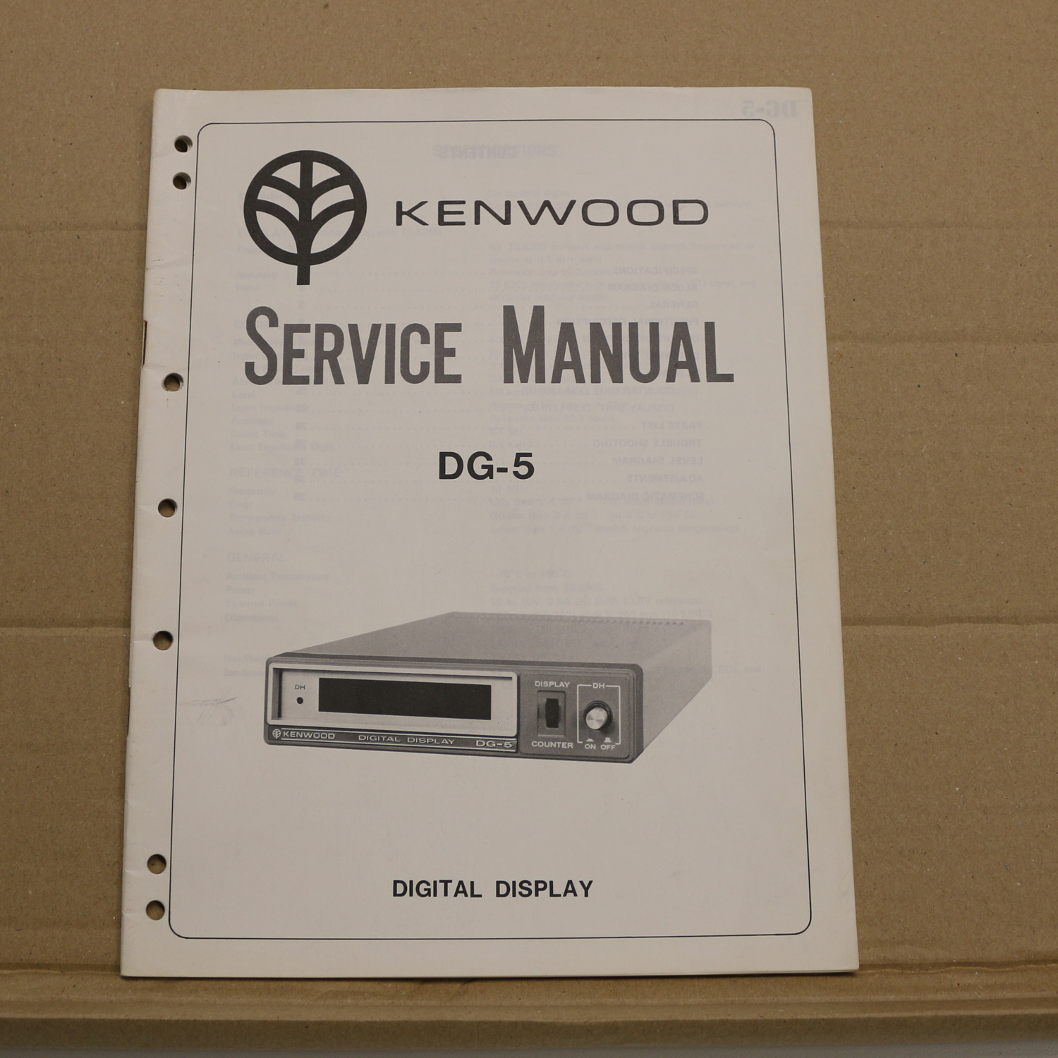Kenwood DG-5 Service Manual