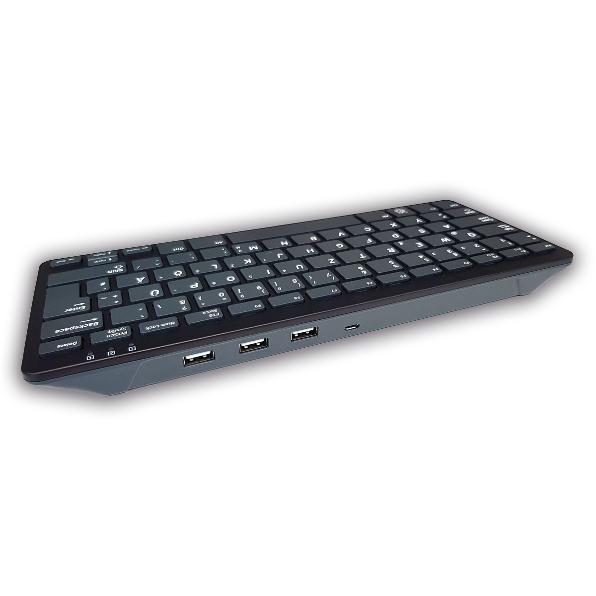 offizielle Raspberry Pi Tastatur schwarz/grau