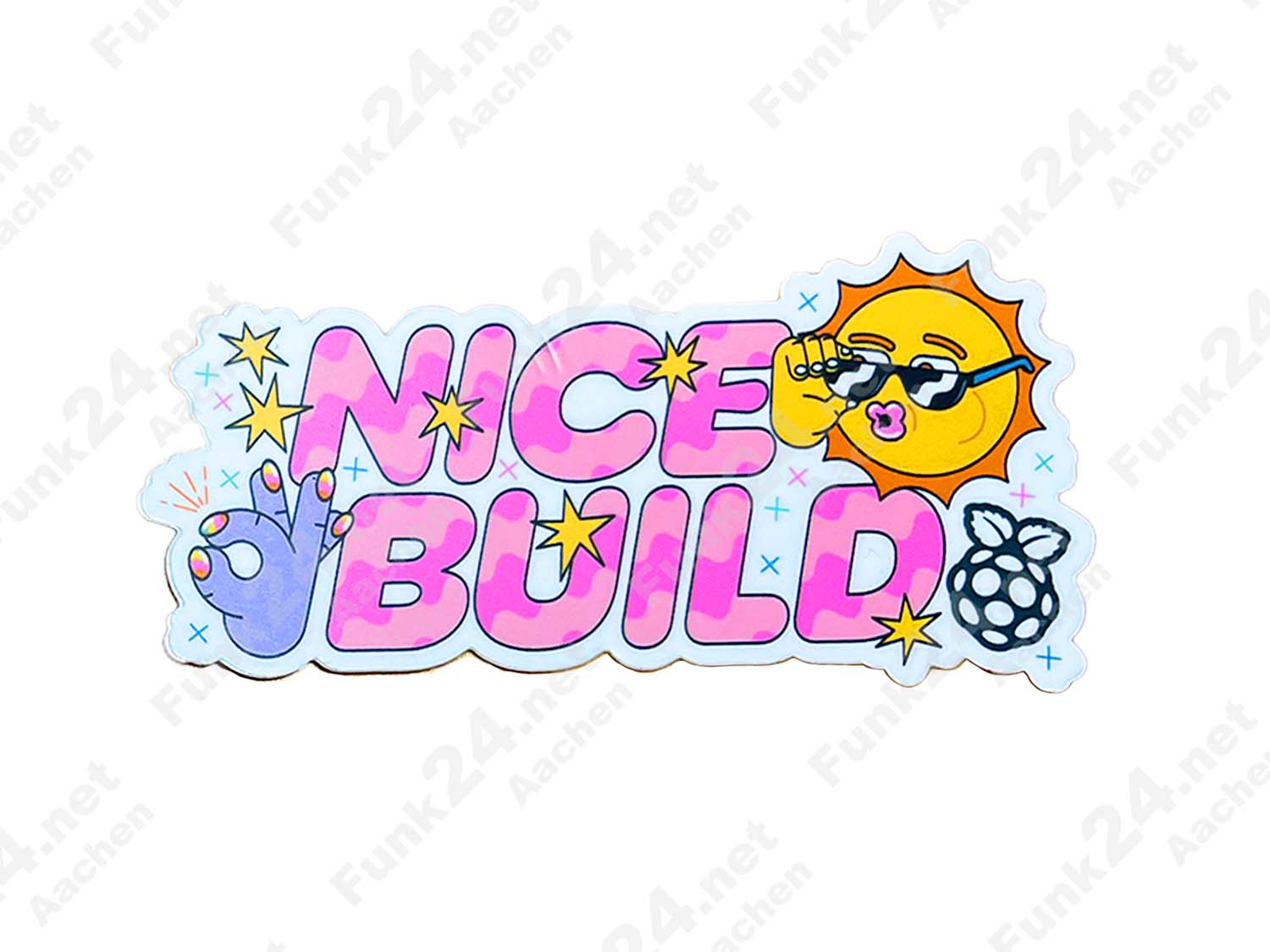 Raspberry Pi Aufkleber / Sticker "nice build"