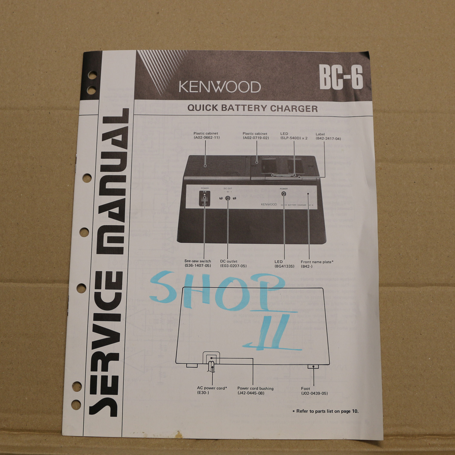 Kenwood BC-6 Service Manual