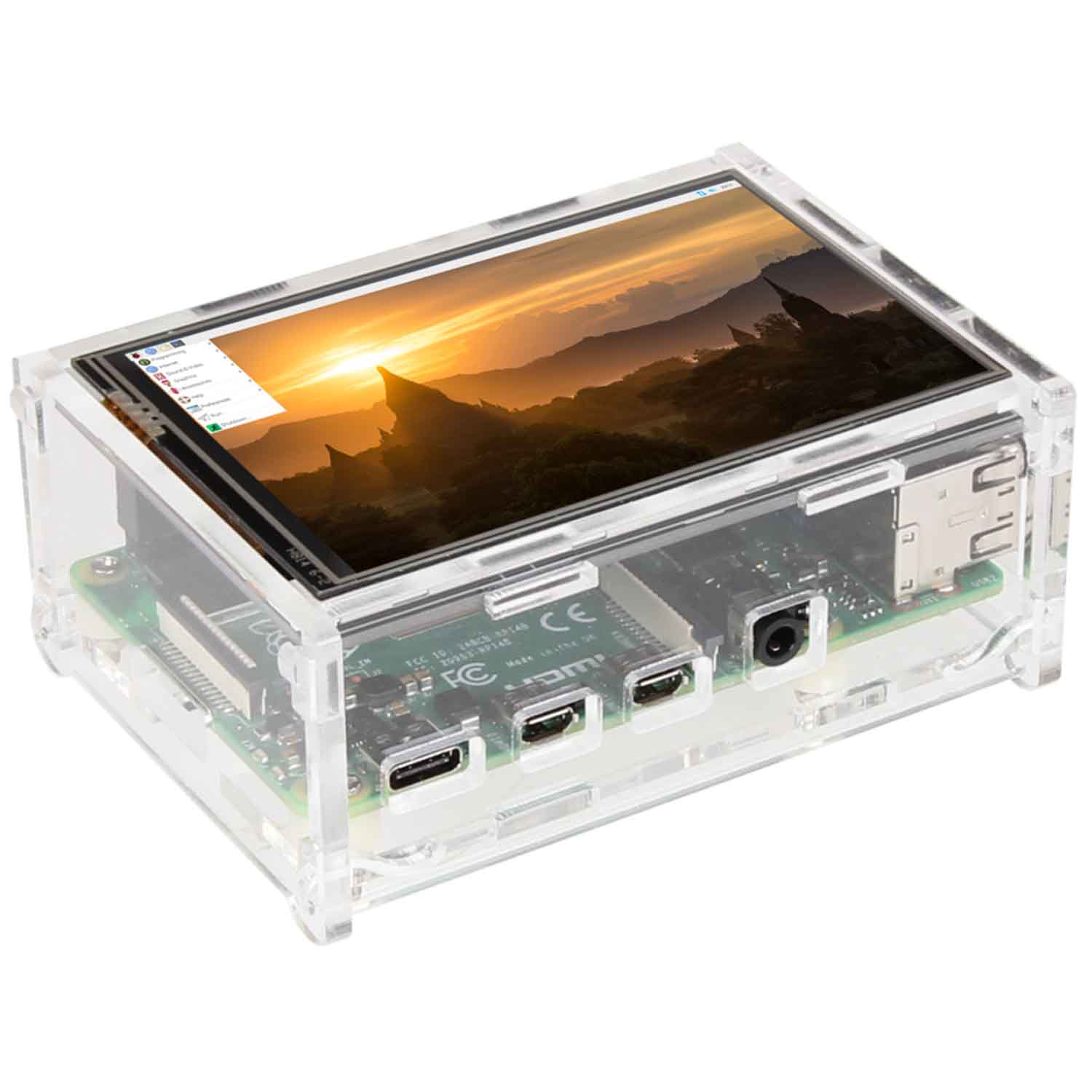 Acrylgehäuse für Raspberry Pi 3.2" und 3.5" Display Acrylgehäuse für Raspberry Pi 3.2" und 3.5" Display