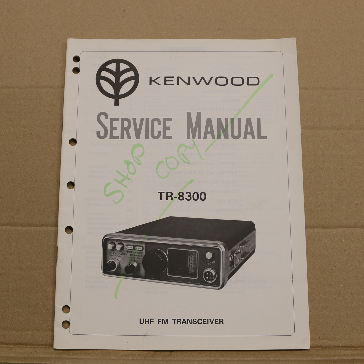 Kenwood TR-8300 Service Manual