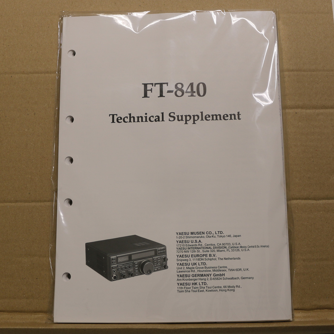 Yaesu FT-840 Technical Supplement
