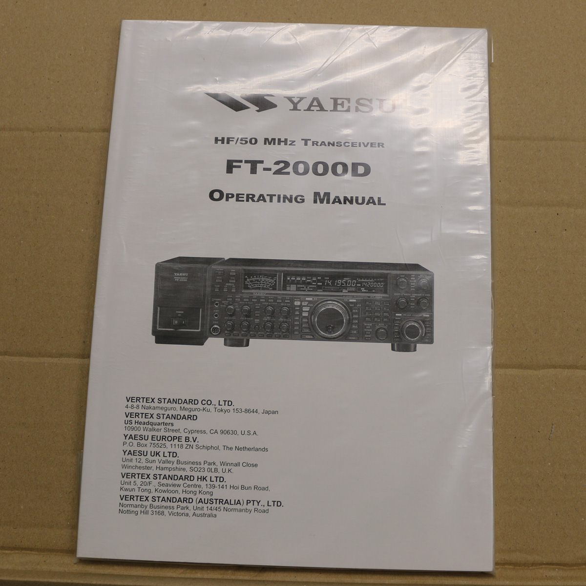 Yaesu FT-2000D Operating Manual