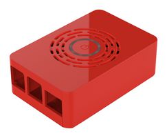 Gehäuse für Pi 4 mit Ein/Aus-Taste, rot