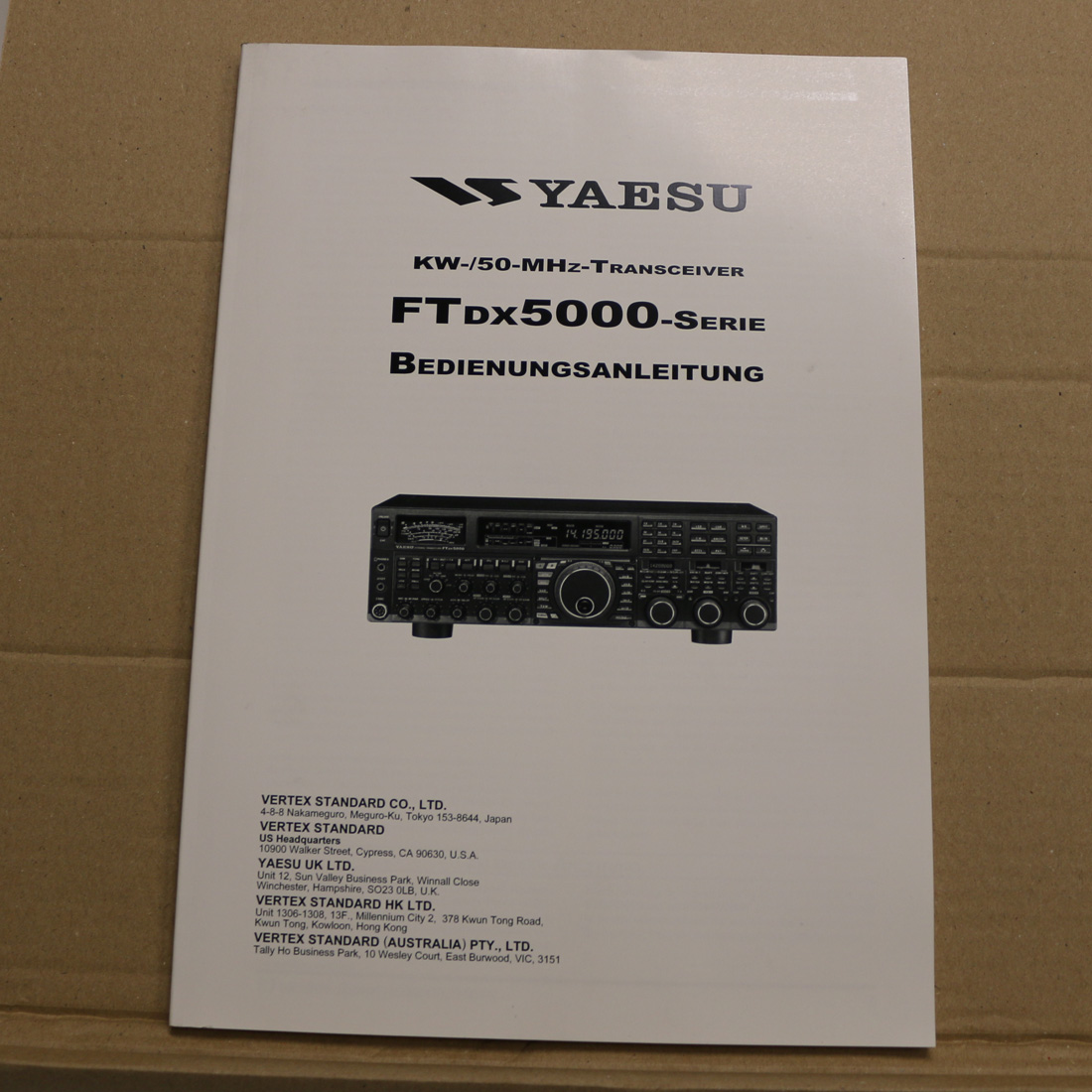 Yaesu FT-DX5000 Bedienungsanleitung
