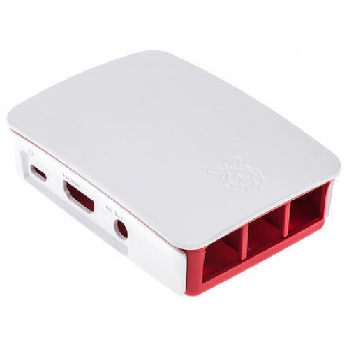 offizielles Raspberry Pi 3 Gehäuse in rot / weiss