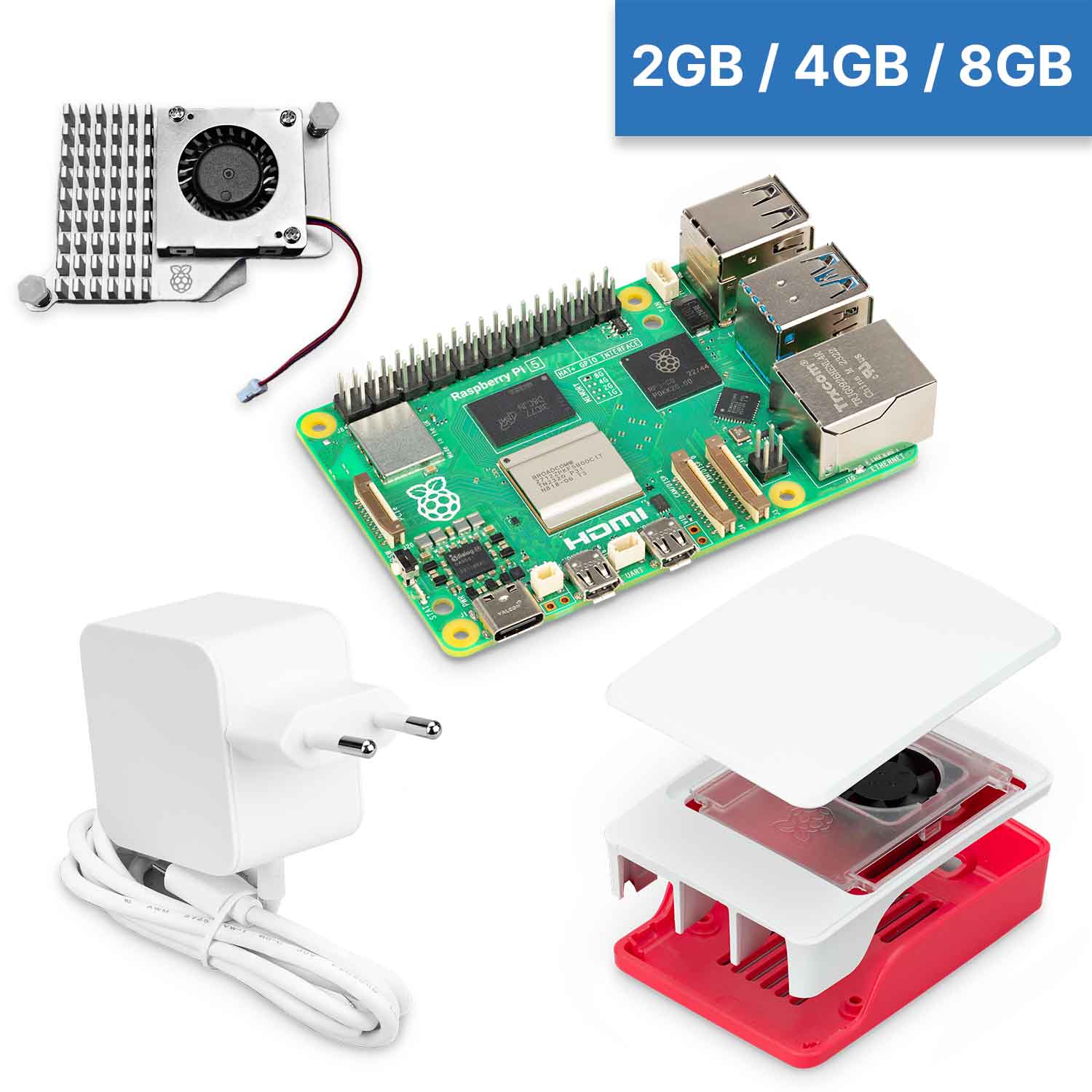 Raspberry Pi 5 "S-Bundle" weiß