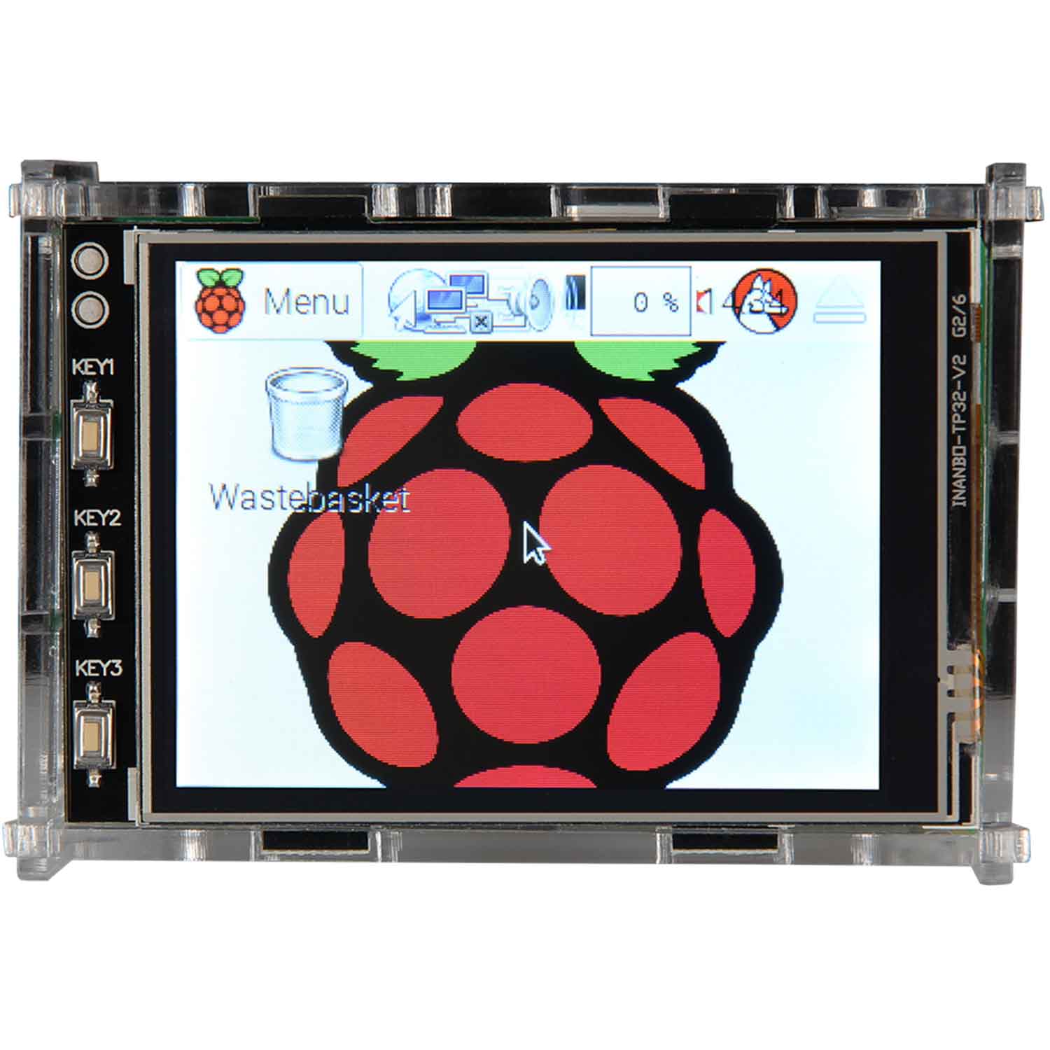 Acrylgehäuse für Raspberry Pi 3.2" und 3.5" Display