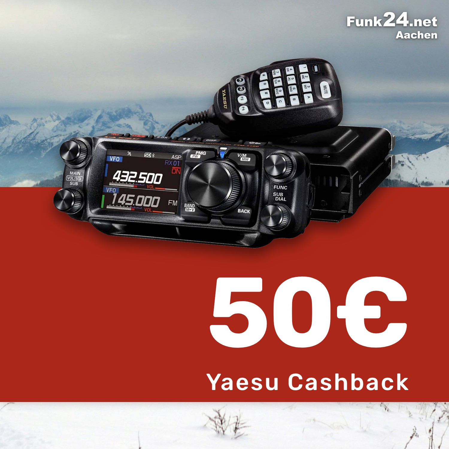 Yaesu FTM-510 ASP VHF/UHF Mobilfunkgerät