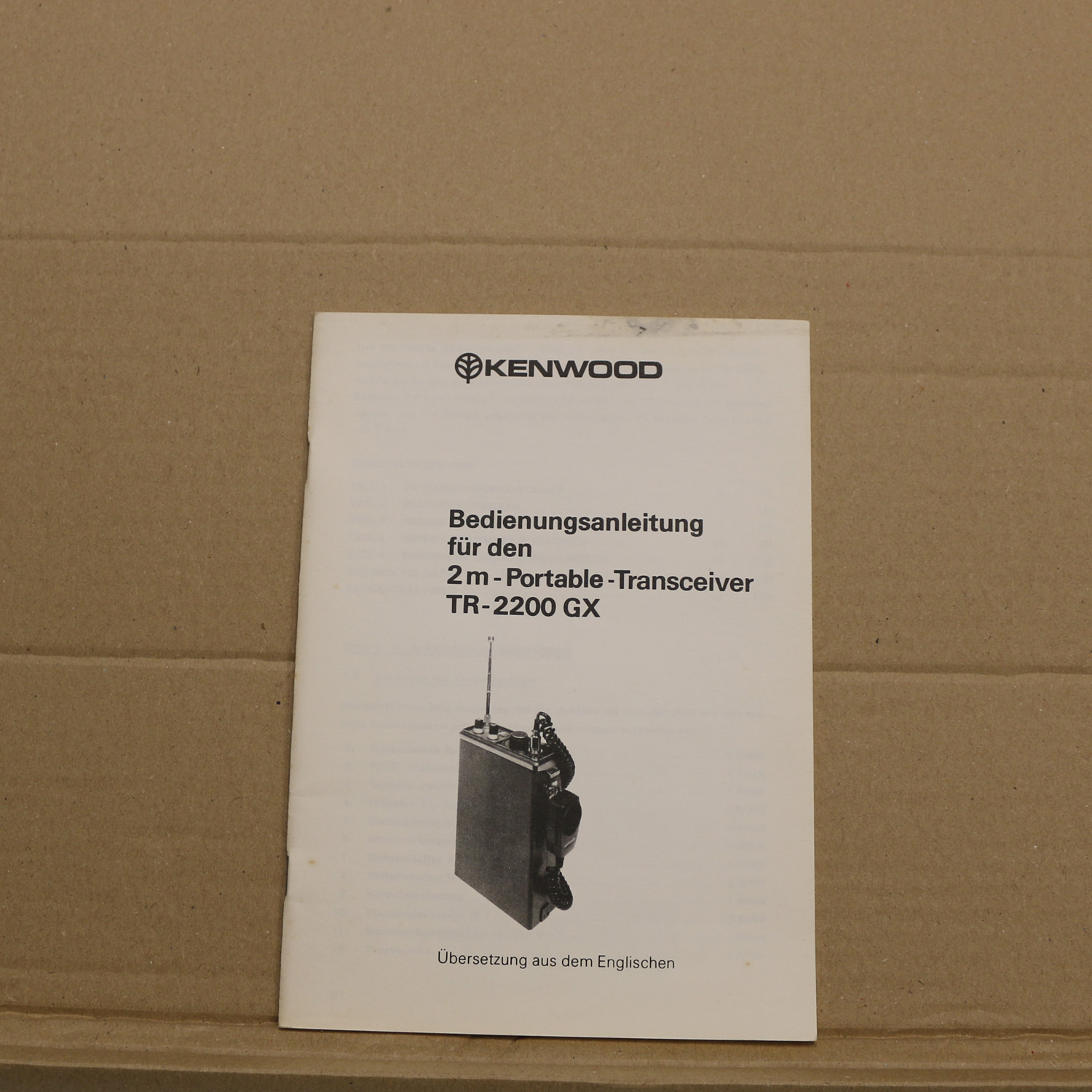 Kenwood TR-2200GX Bedienungsanleitung
