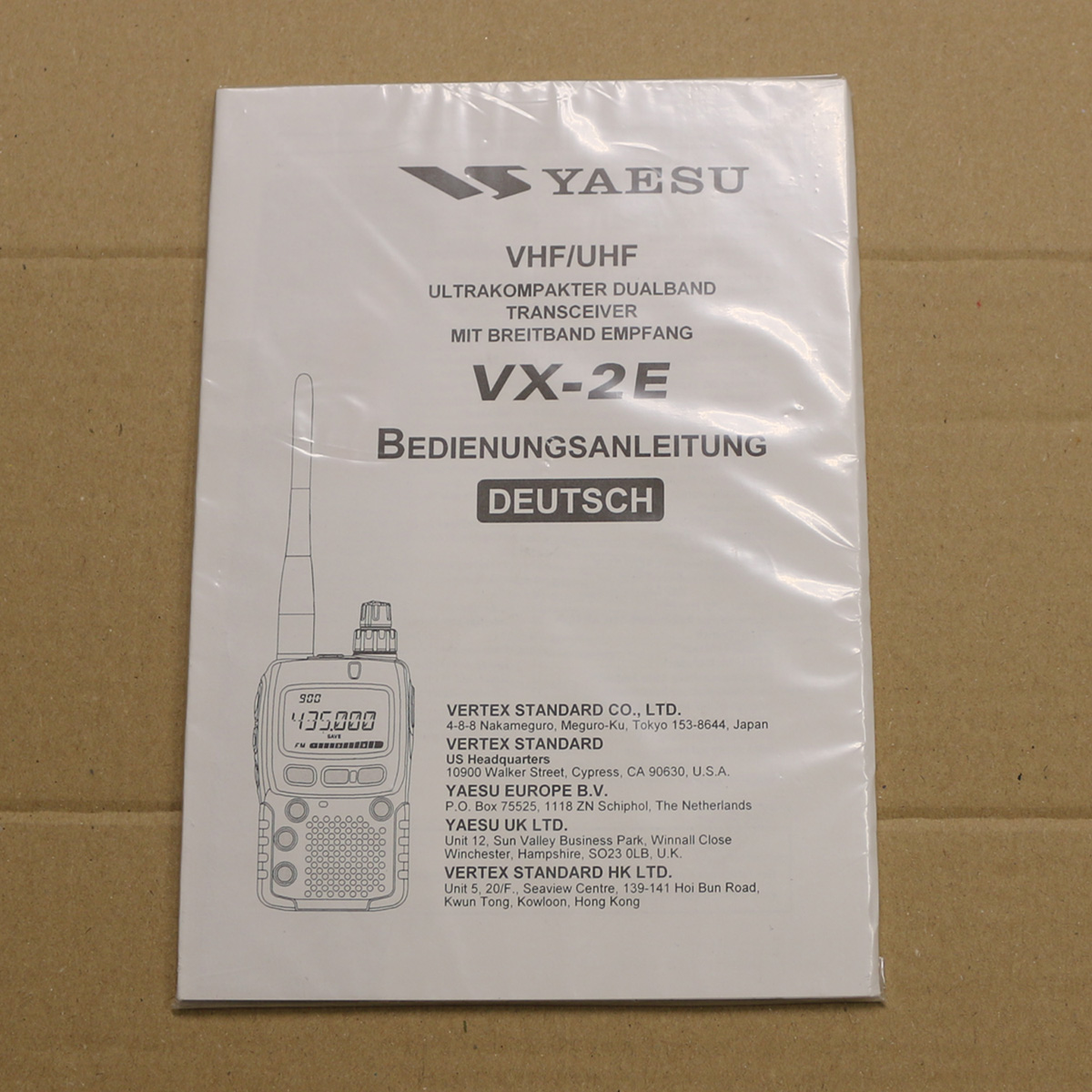 Yaesu VX-2E Bedienungsanleitung