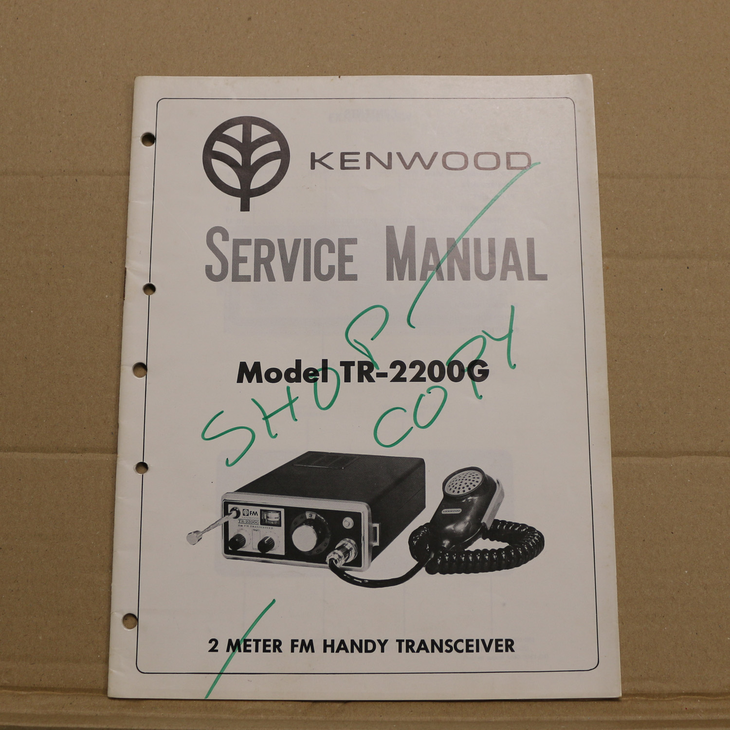 Kenwood TR-2200G Service Manual