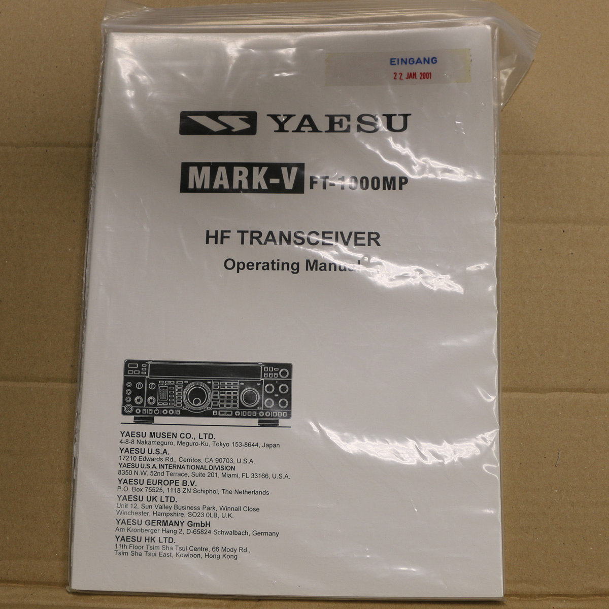 Yaesu FT-1000MP MARK V Operating Manual