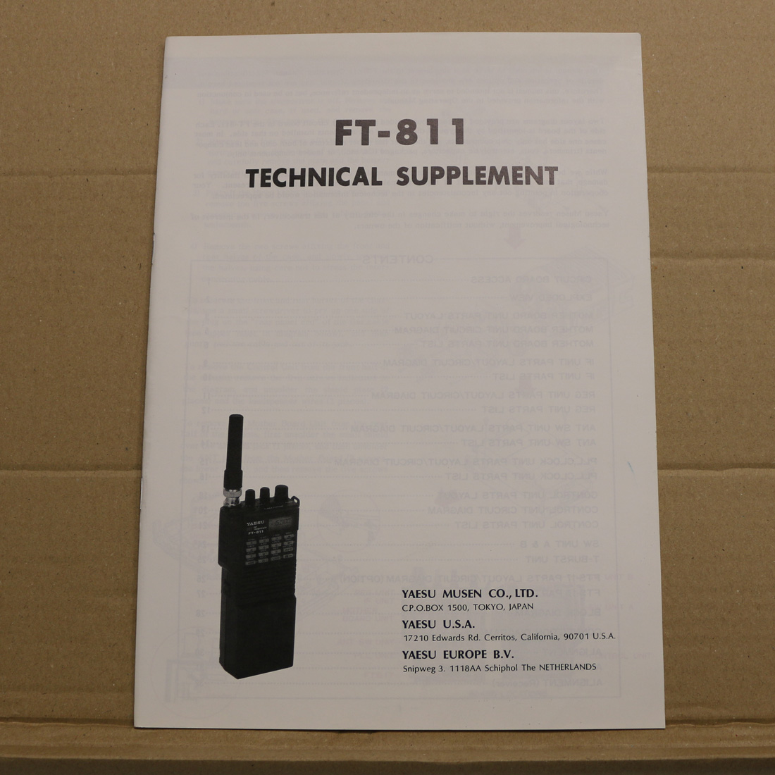 Yaesu FT-811 Technical Supplement