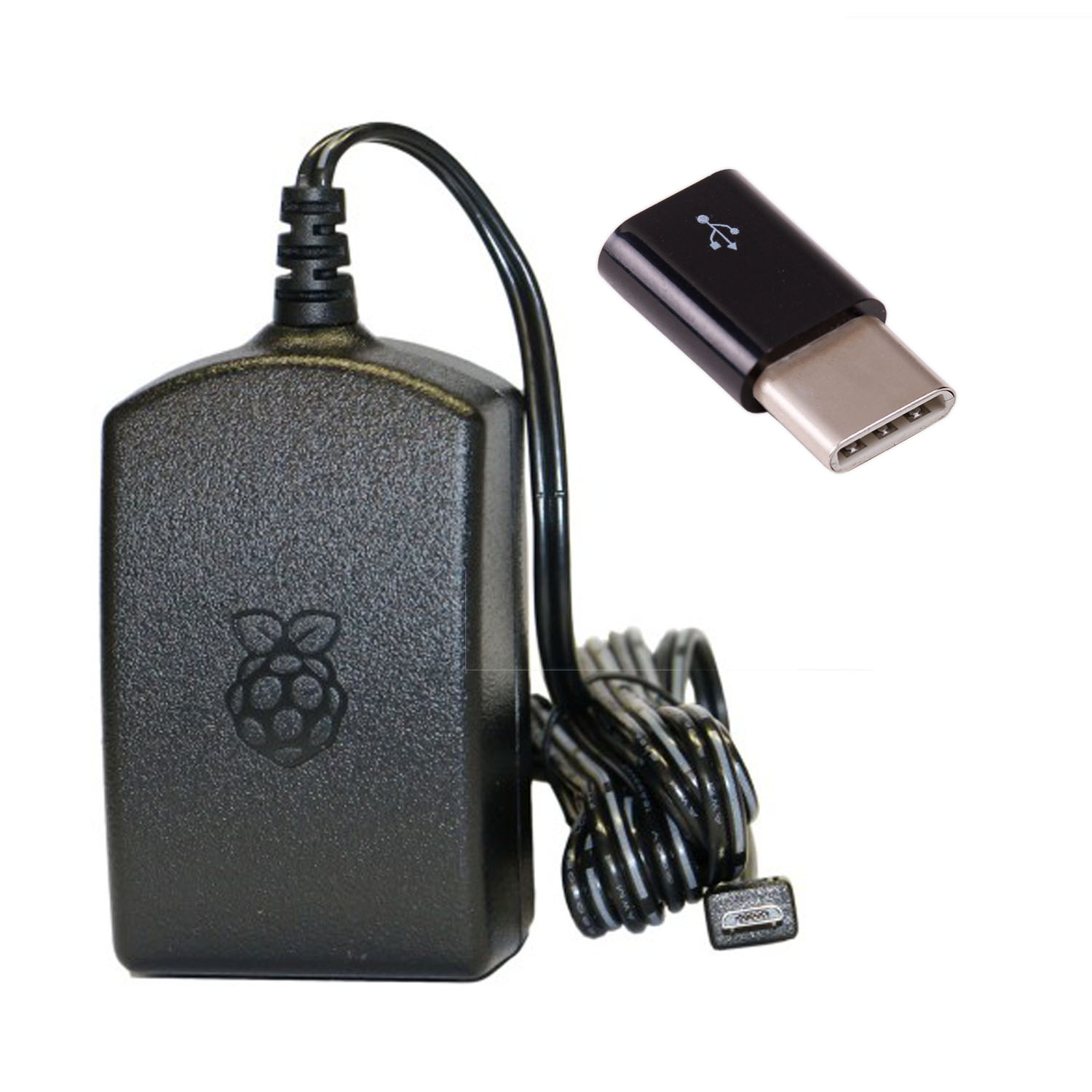 schwarzkdJu7aYBFjrmx offizielles Raspberry Pi Netzteil microUSB 5,1V / 2,5A schwarz