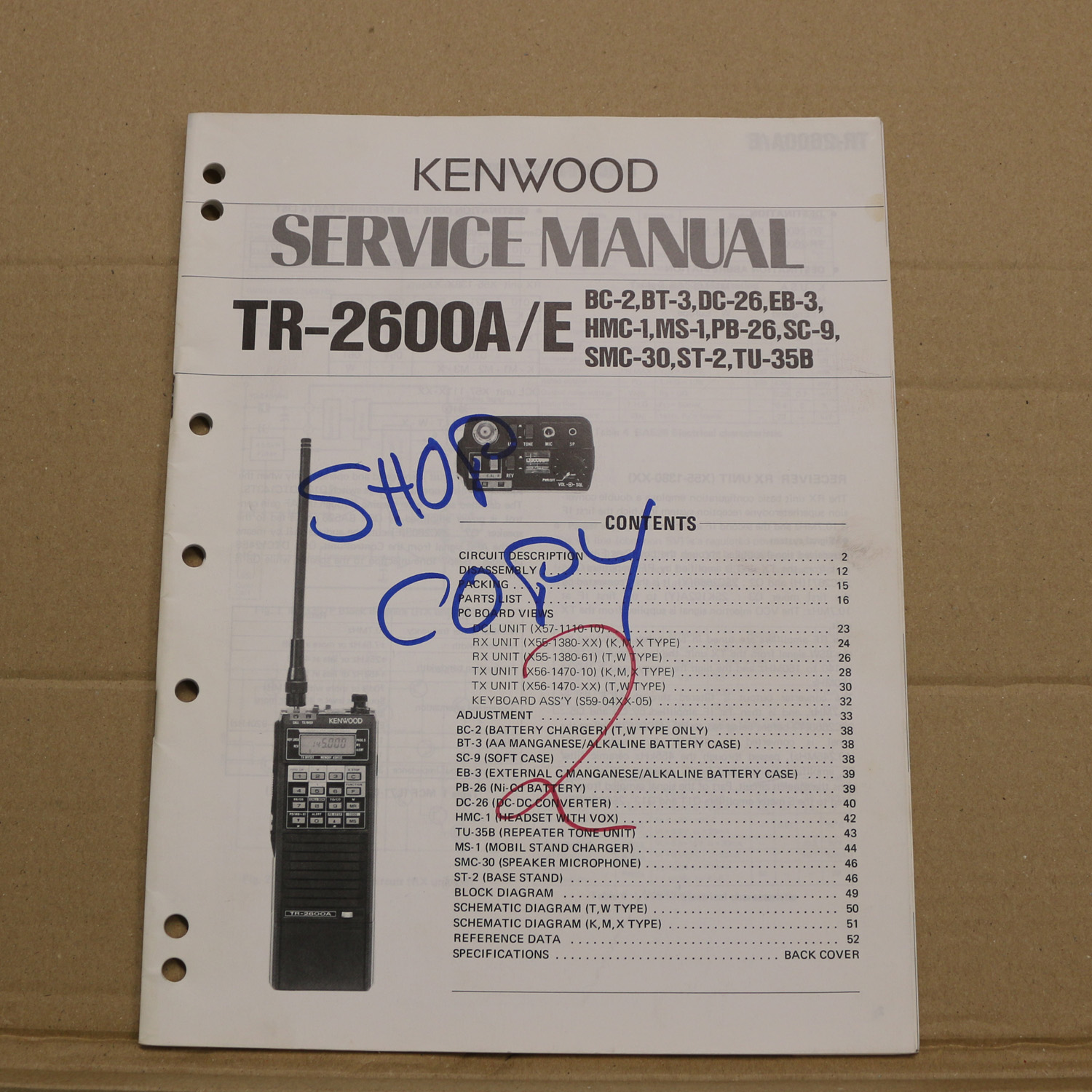 Kenwood TR-2600A/E Service Manual