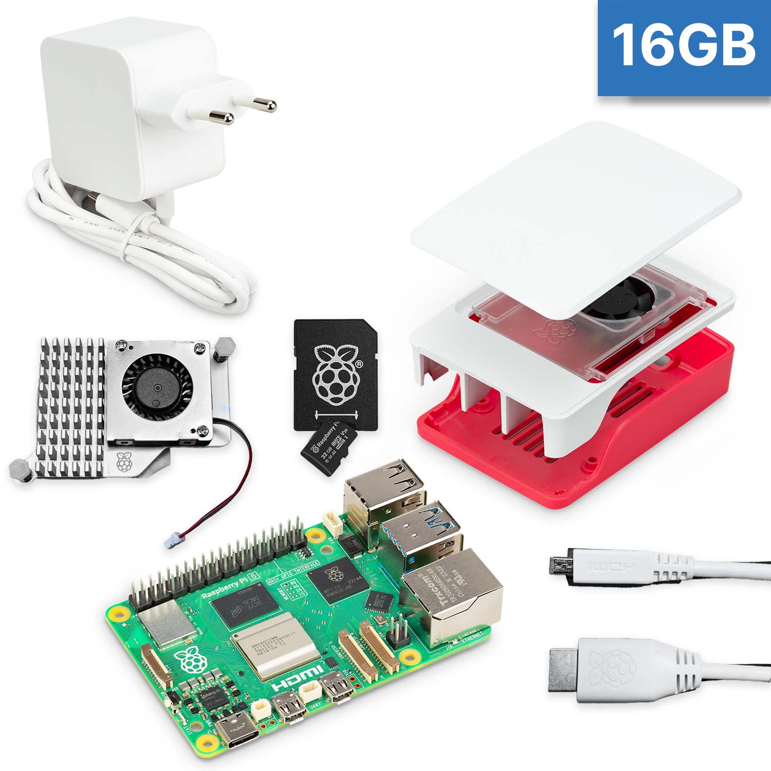 Raspberry Pi 5 "XL-Bundle" weiß