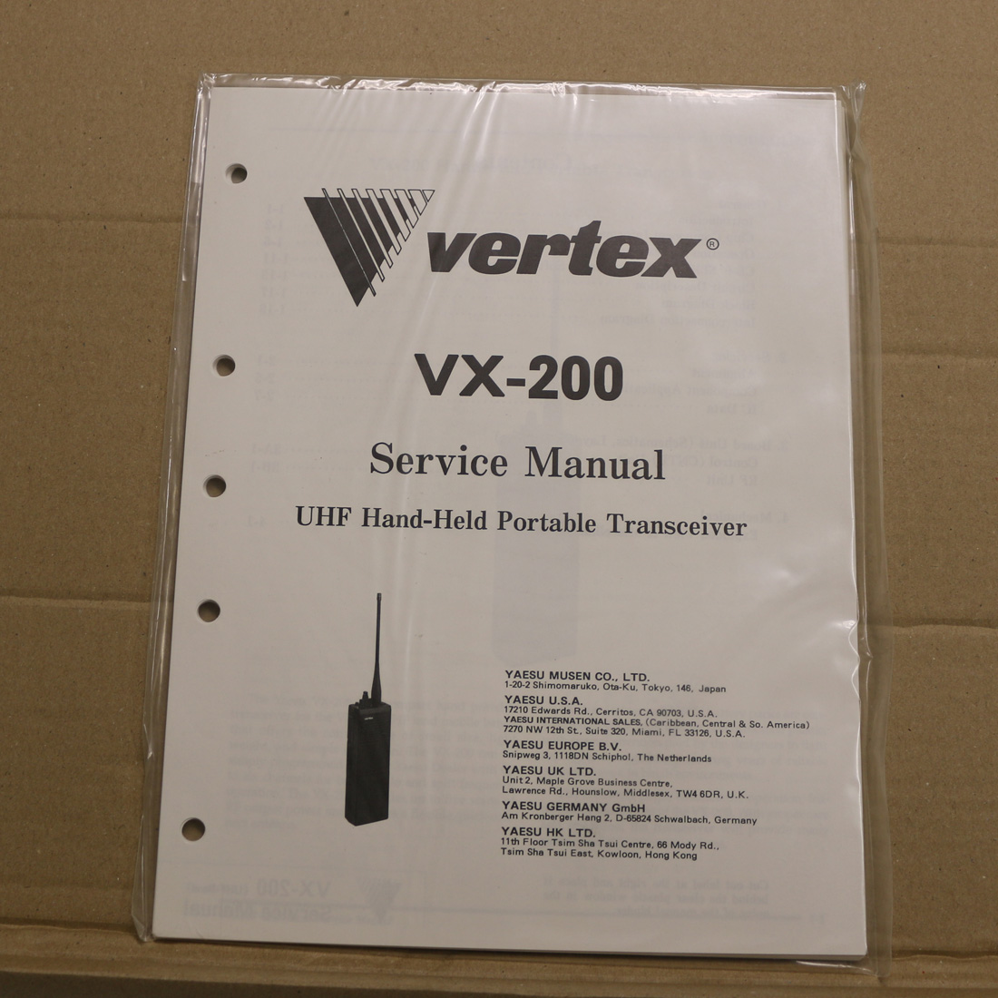 Yaesu VX-200 Service Manual